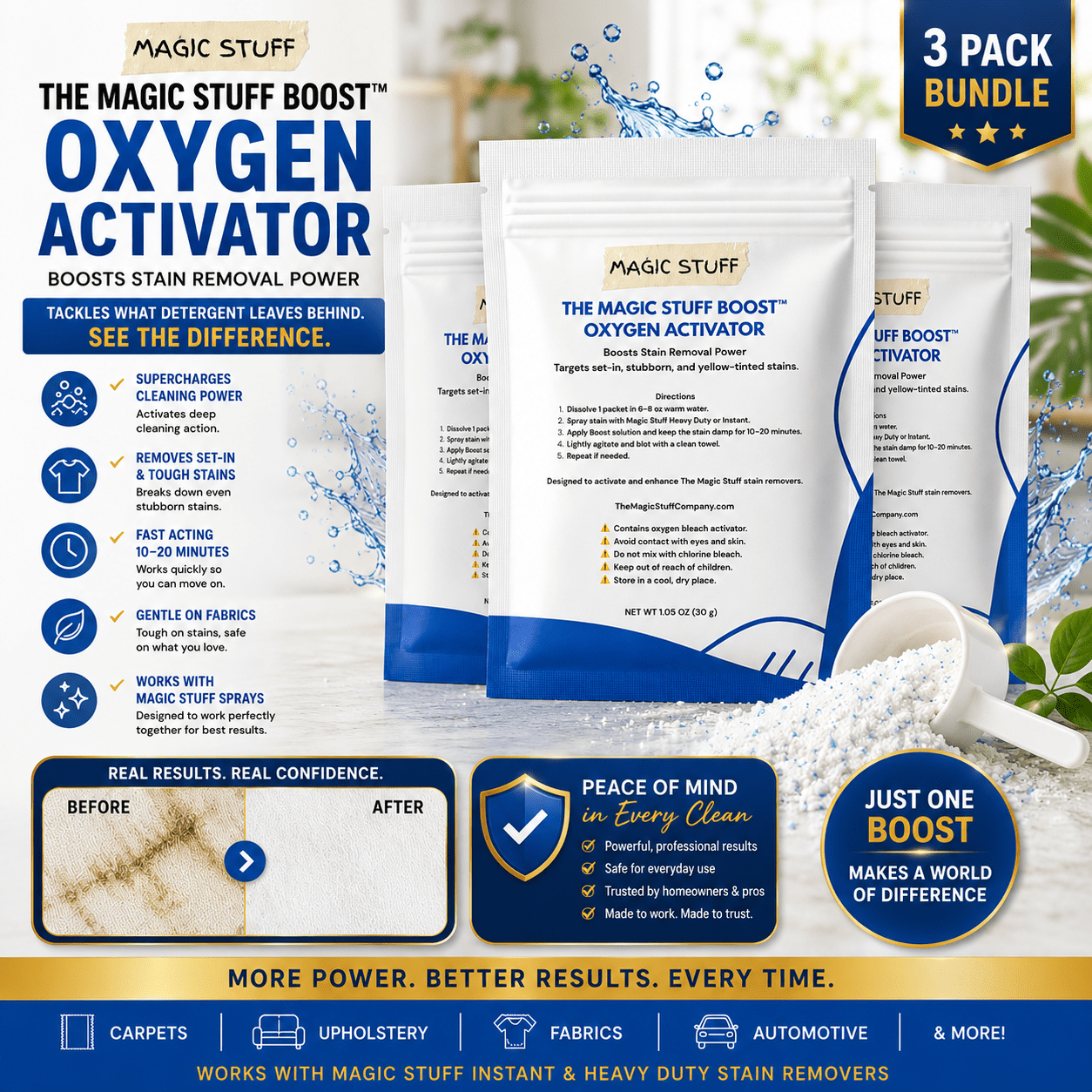 Magic Stuff® Boost Stain Removal - The Magic Stuff Company