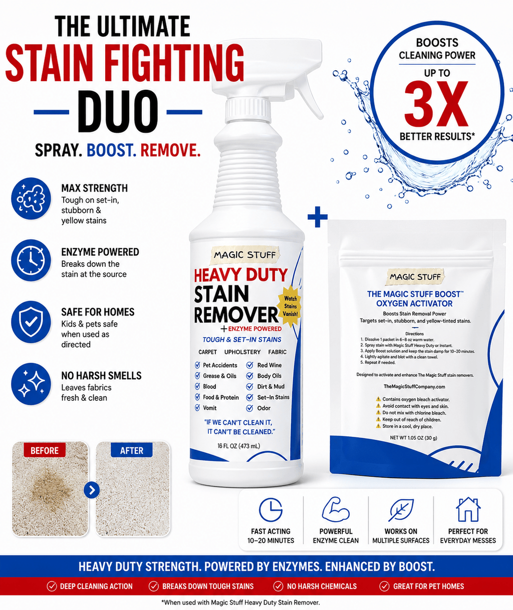Magic Stuff® Heavy Duty Stain Removal - The Magic Stuff Company