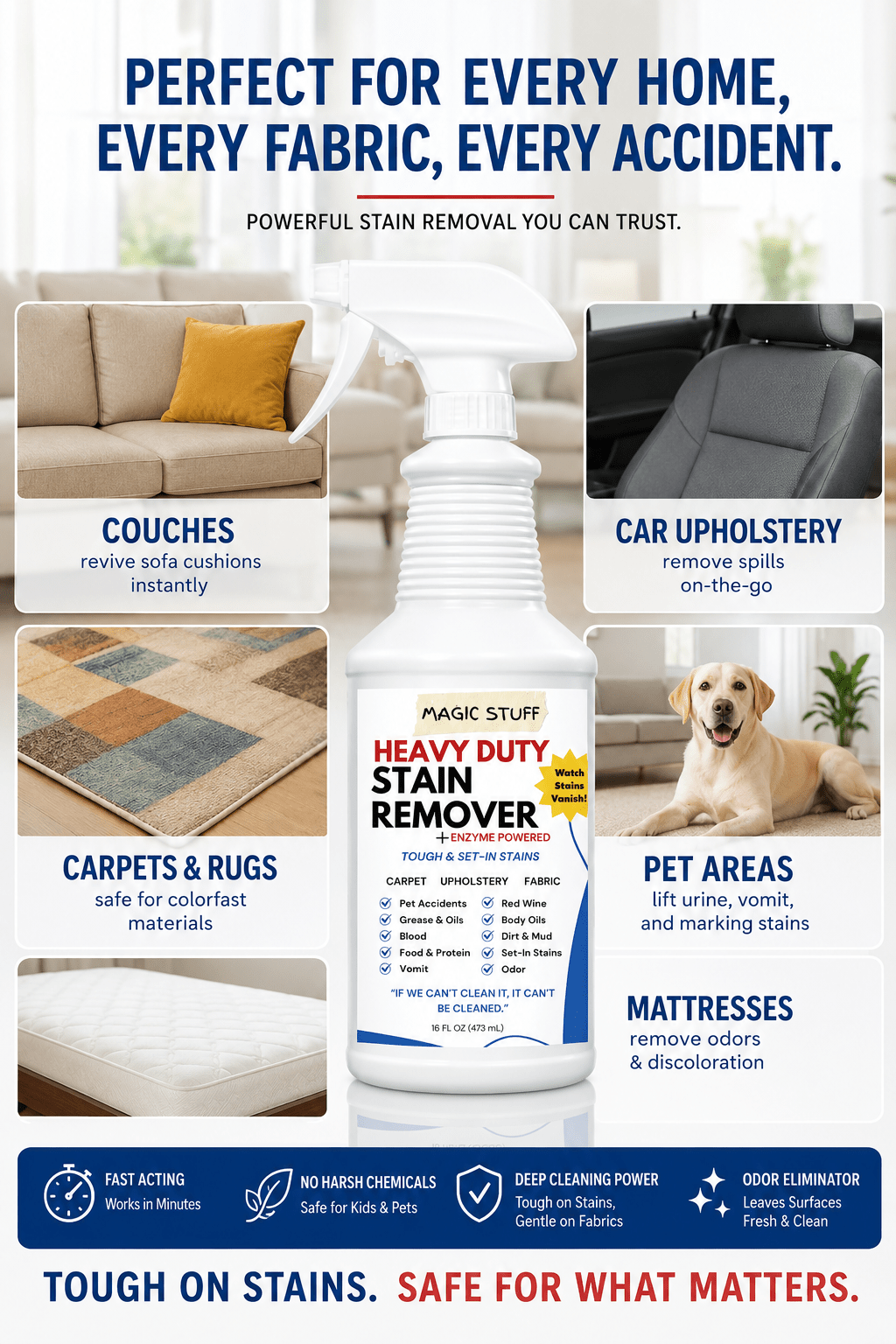 Magic Stuff® Heavy Duty Stain Removal - The Magic Stuff Company