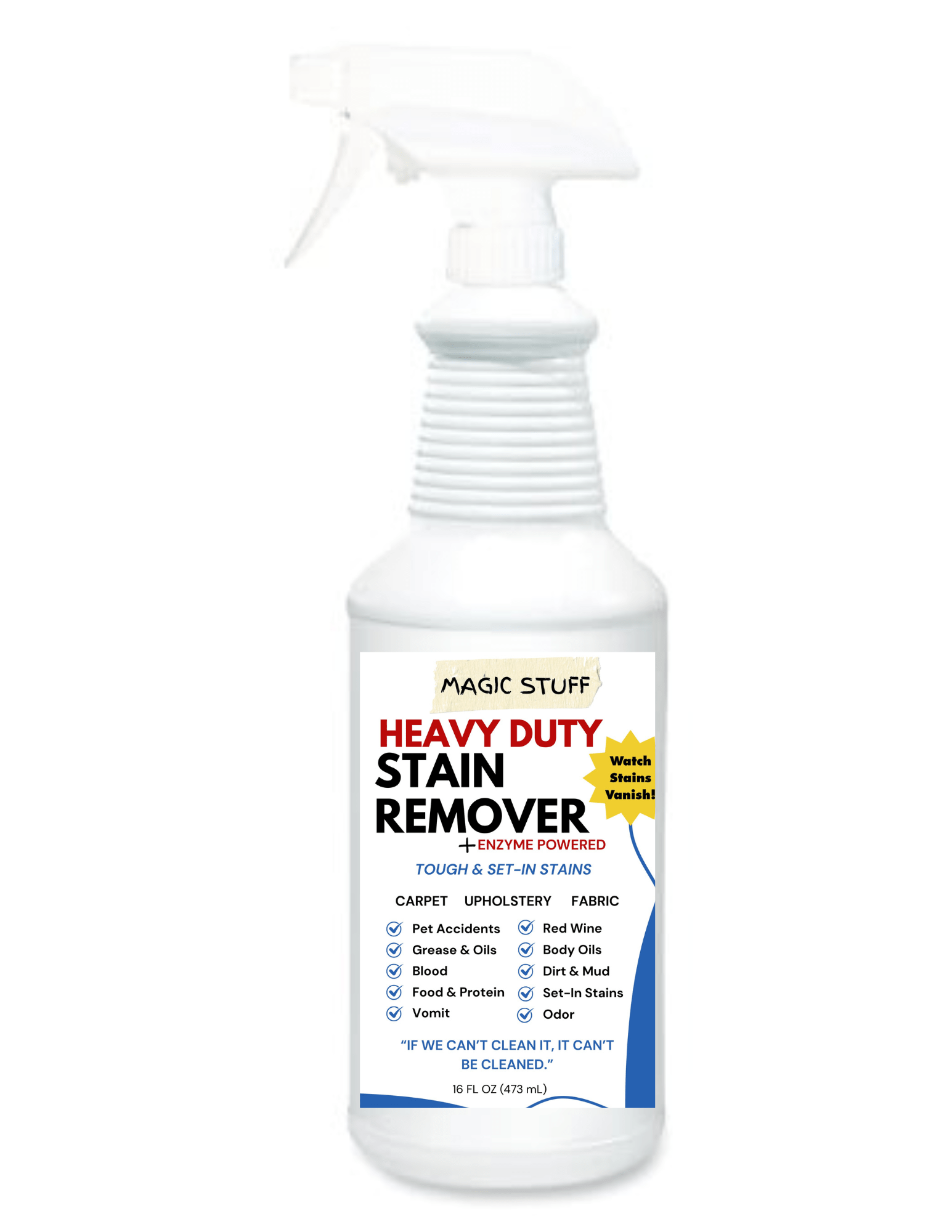 Magic Stuff® Heavy Duty Stain Removal - The Magic Stuff Company